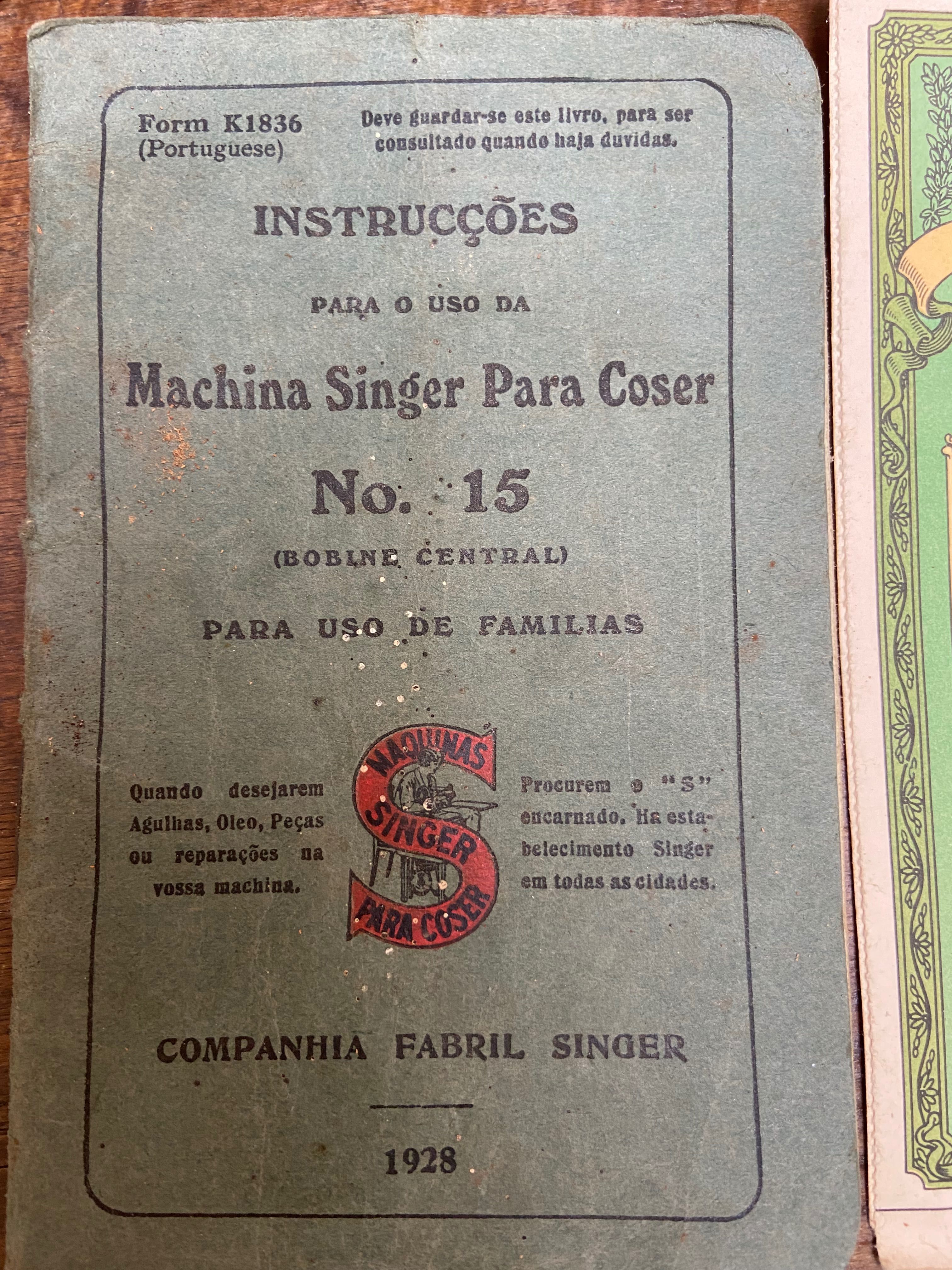 Máquina de costura Singer 1928