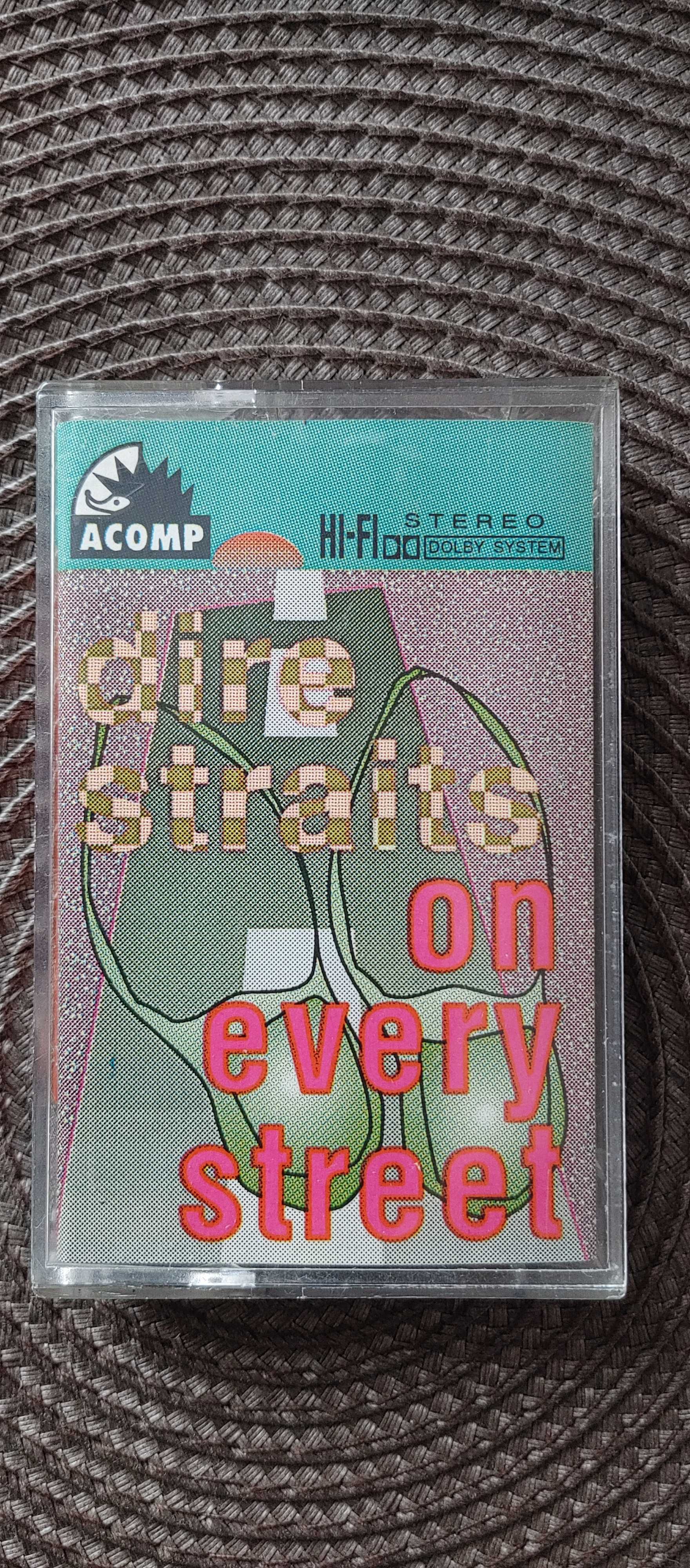 Dire Straits - album On Every Street - kaseta w stanie b.dobrym