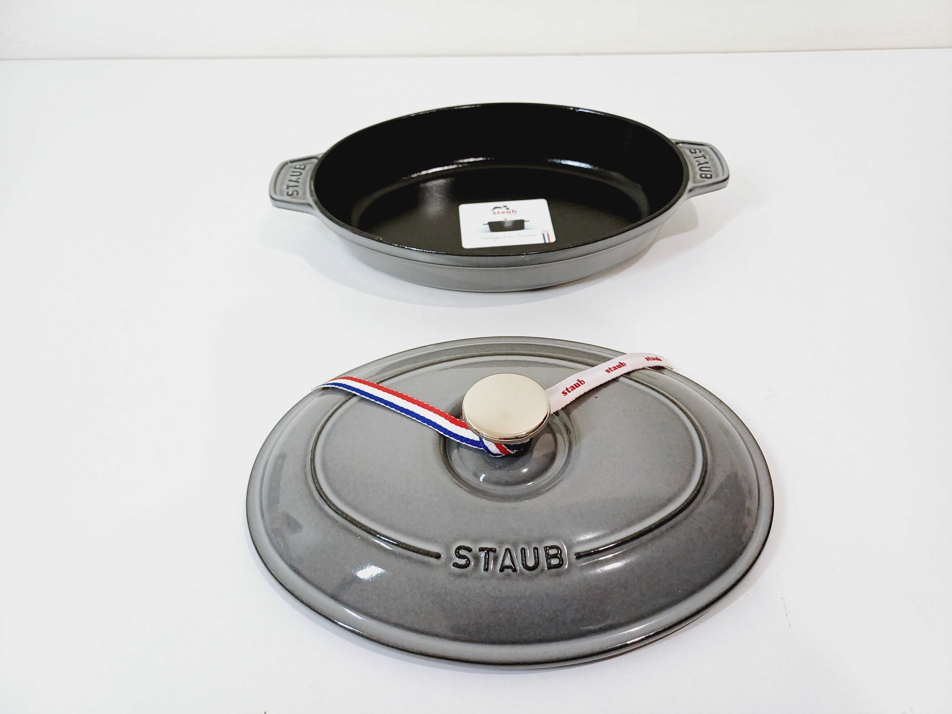 Garnek tradycyjny Staub Cocotte 1 l żeliwny szary