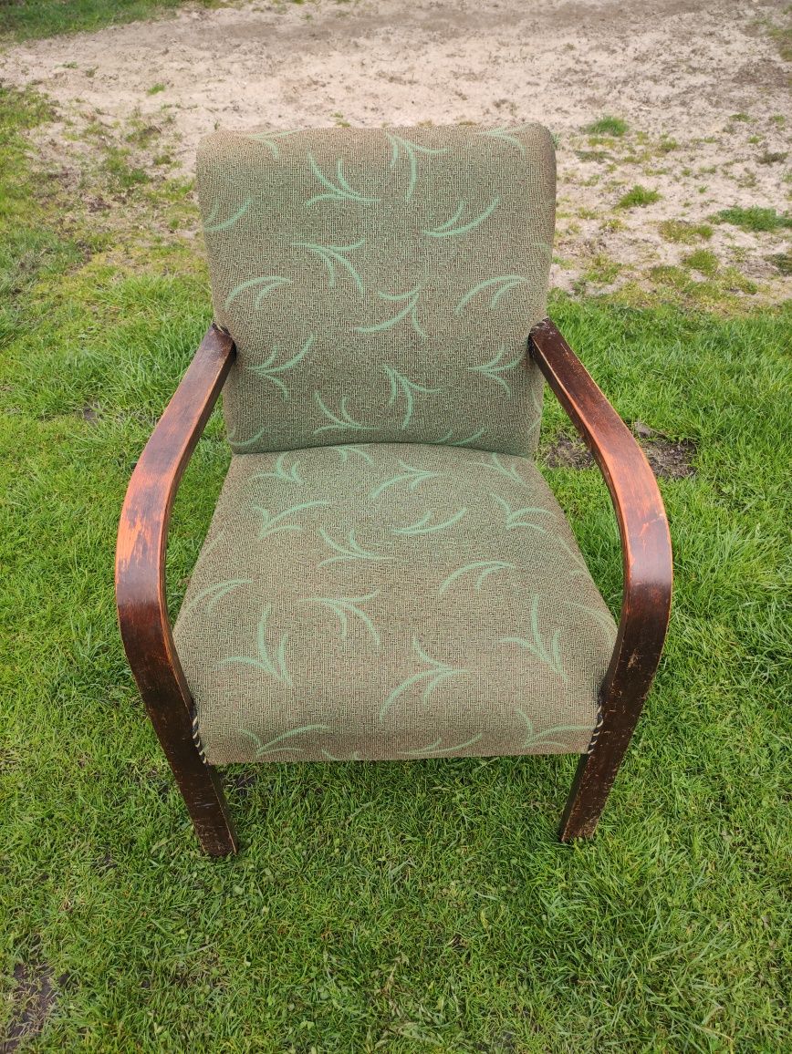 Fotel klubowy / krzesło vintage retro art deco PRL DDR