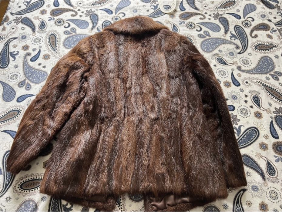 Futro naturalne z nutrii Vintage Retro