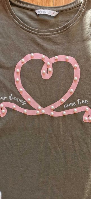 T-shirt Tiffosi com aplique pérolas