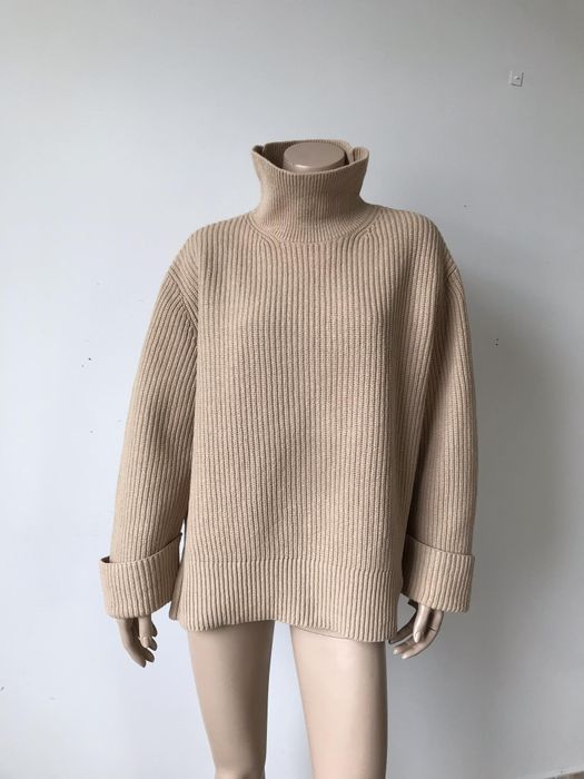 & Other Stories sweter golf damski S oversize wełna