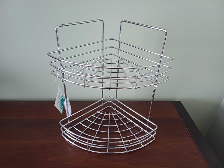 Półka narożna ALSEA chromowana łazienkowa  20 x 30 cm NOWA