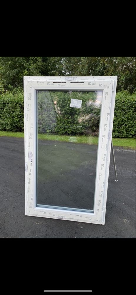 Nowe Okno PCV 85x140 850 x 1400 3szyby białe DUŻA ILOŚĆ