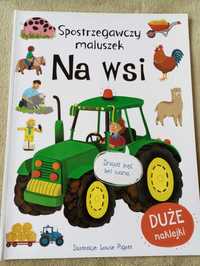 Spostrzegawczy maluszek, Na wsi,nieużywane,duże naklejki, duży format