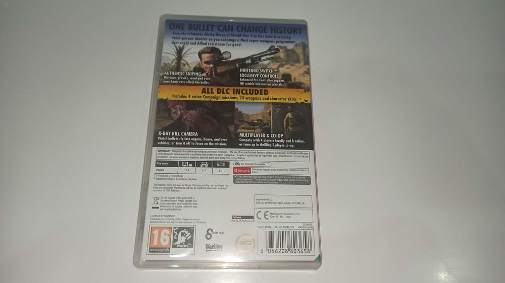 nintendo switch SNIPER ELITE III ULTIMATE EDITION druga wojna światowa