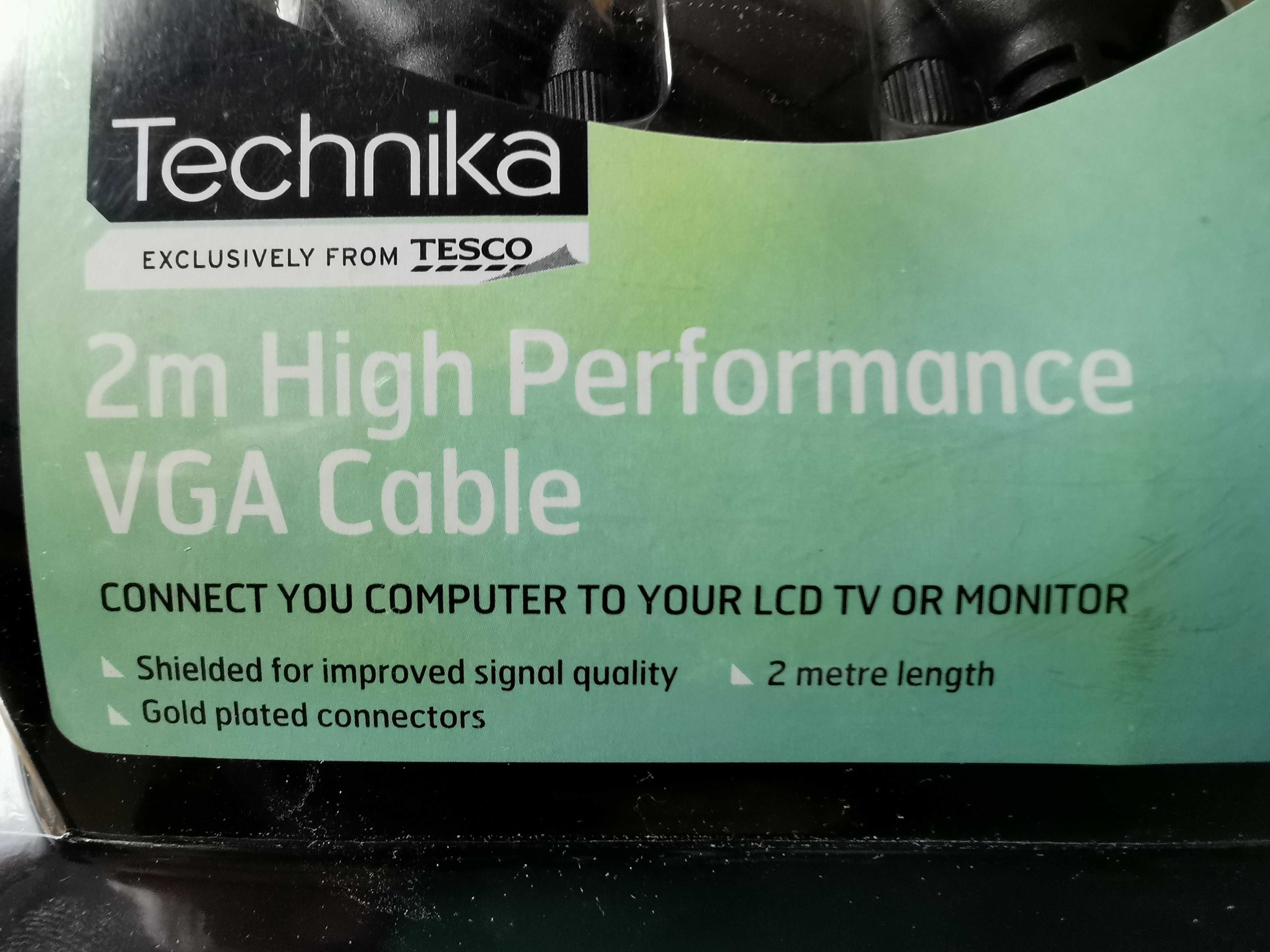 mniej=NOWY kabel higt VGA 2 m. SPRZEDAM :