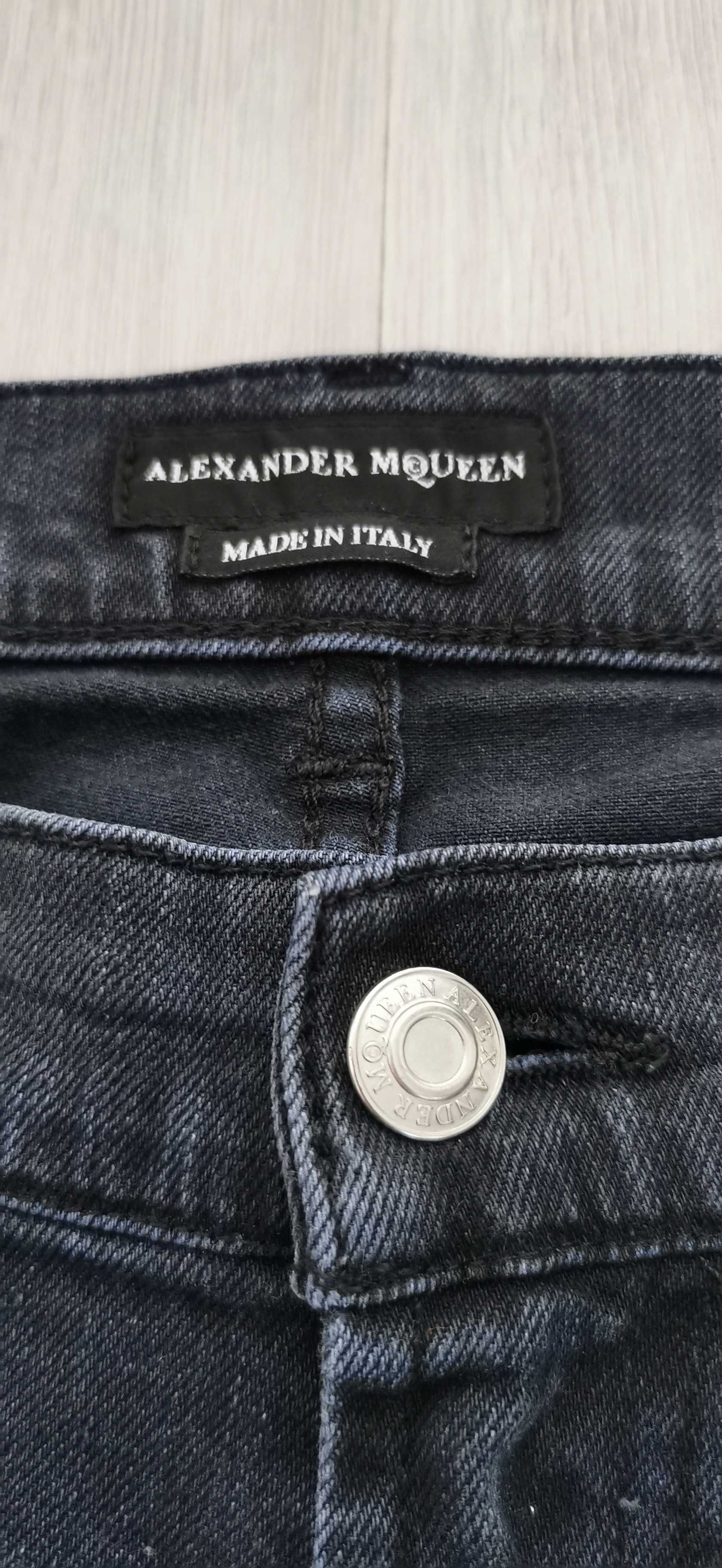 Spodnie jeansy z dziurami Alexander McQueen rozmiar XXL 2XL