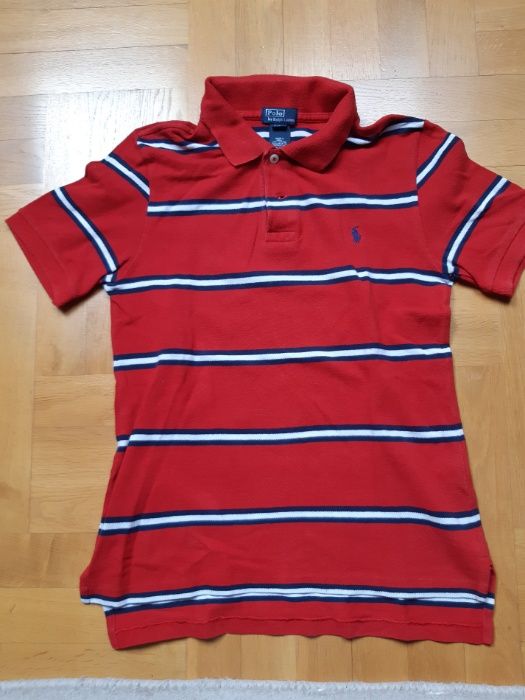 Sprzedam bluzkę polo czerwona w paski białe i granatowe firmy Ralf
