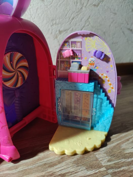 Дорожня іграшка Polly Pocket, ігровий набір із ведмедиком Гамболом