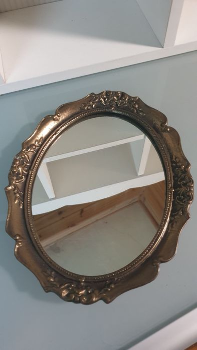 Lustro mosiądz wys. 40cm