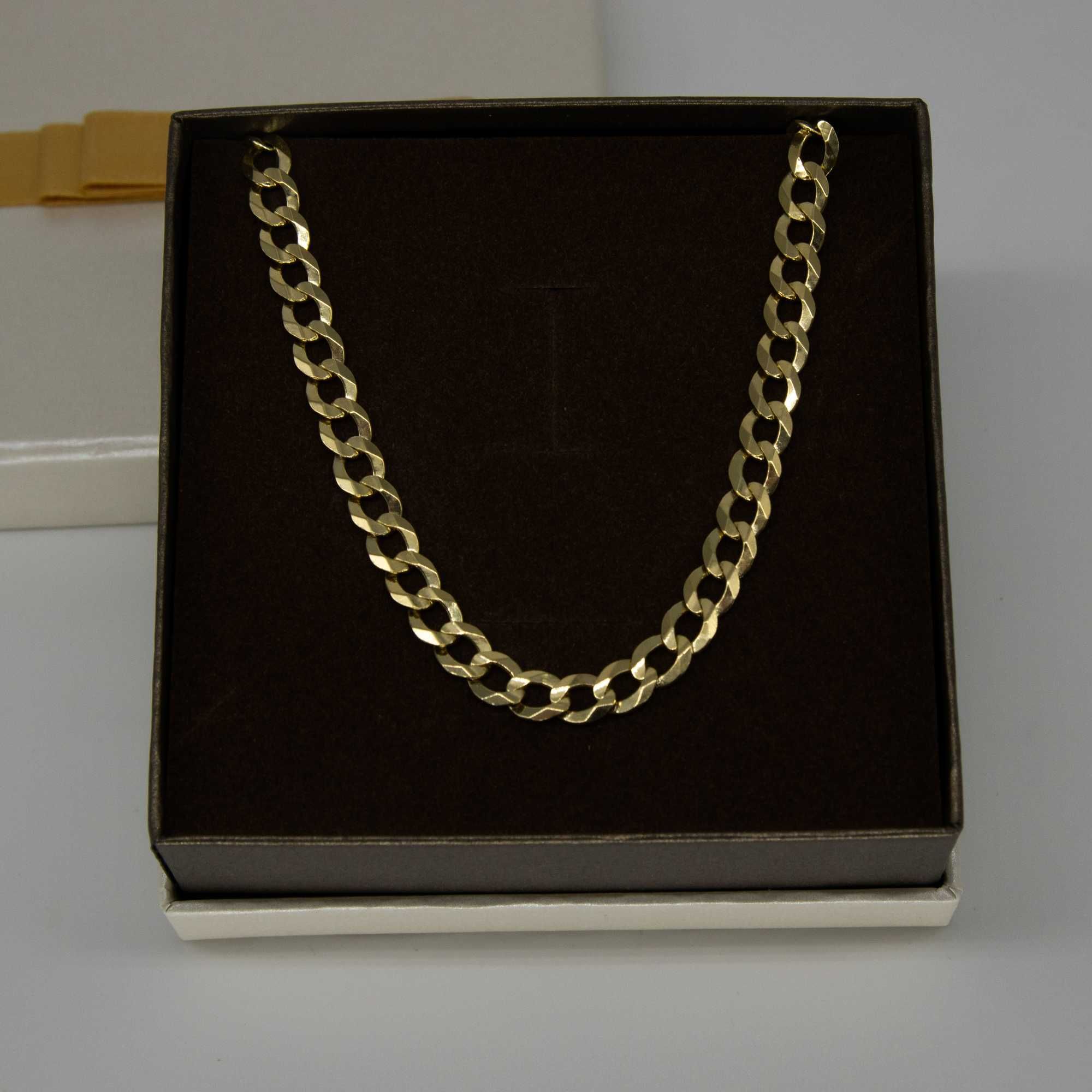 Złoty łańcuszek 585 22,55gram 60cm Pancerka PEŁNY NOWY