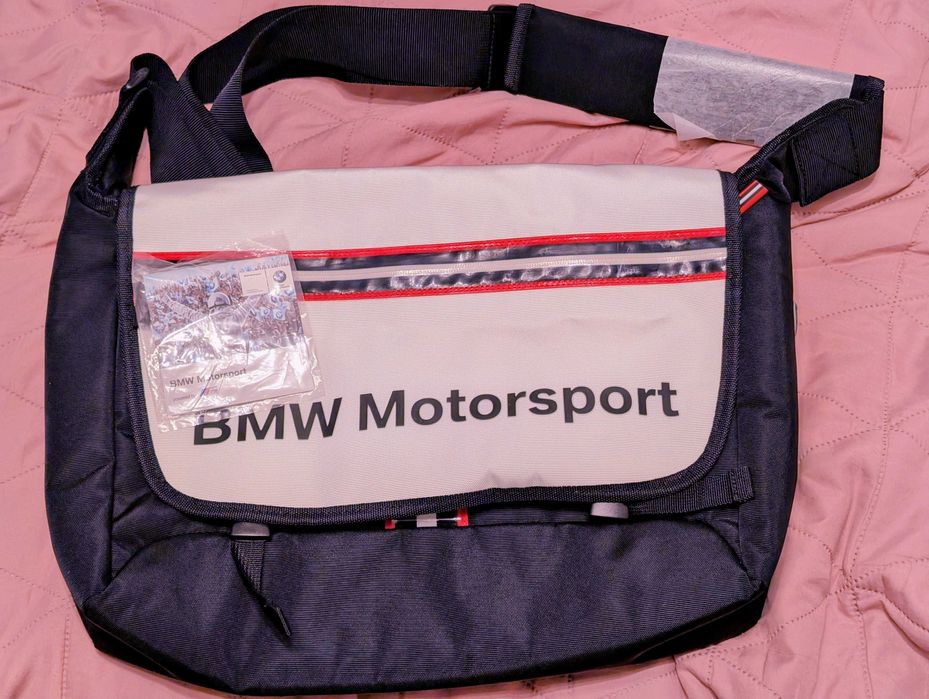 BMW Motorsport torba na ramię, na laptopa, nowa