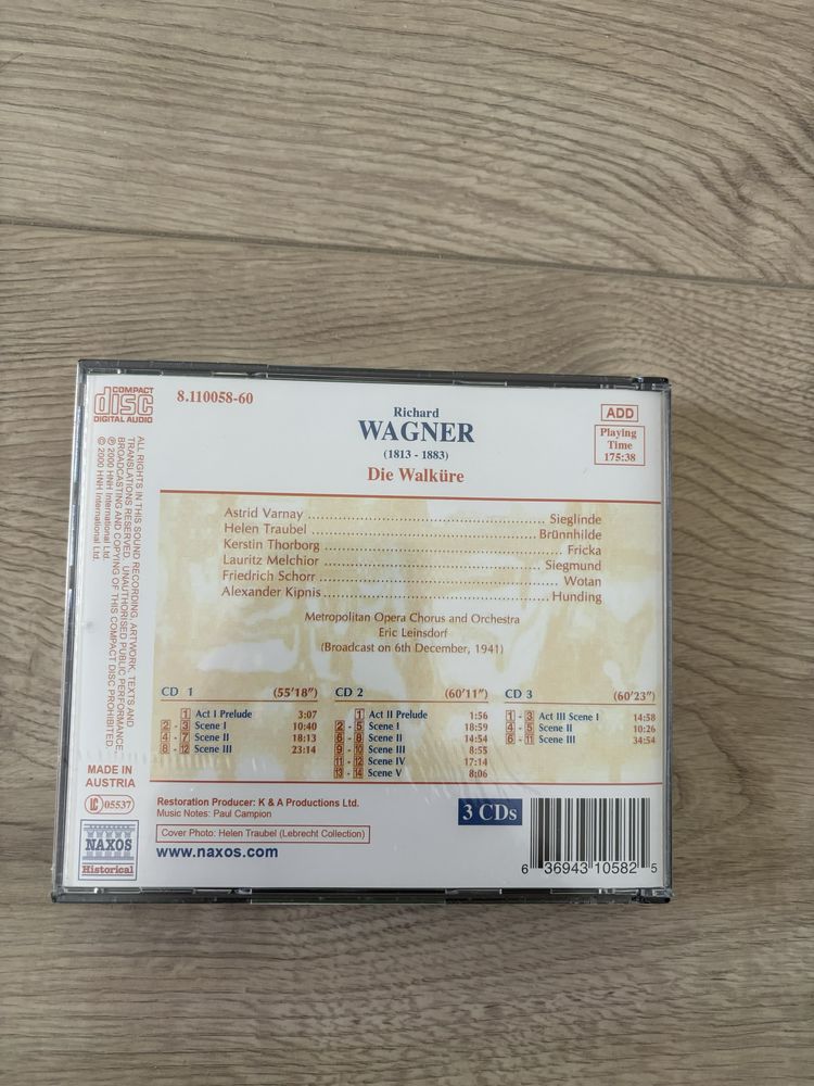 Płyta CD great opera performances wagner die walkure