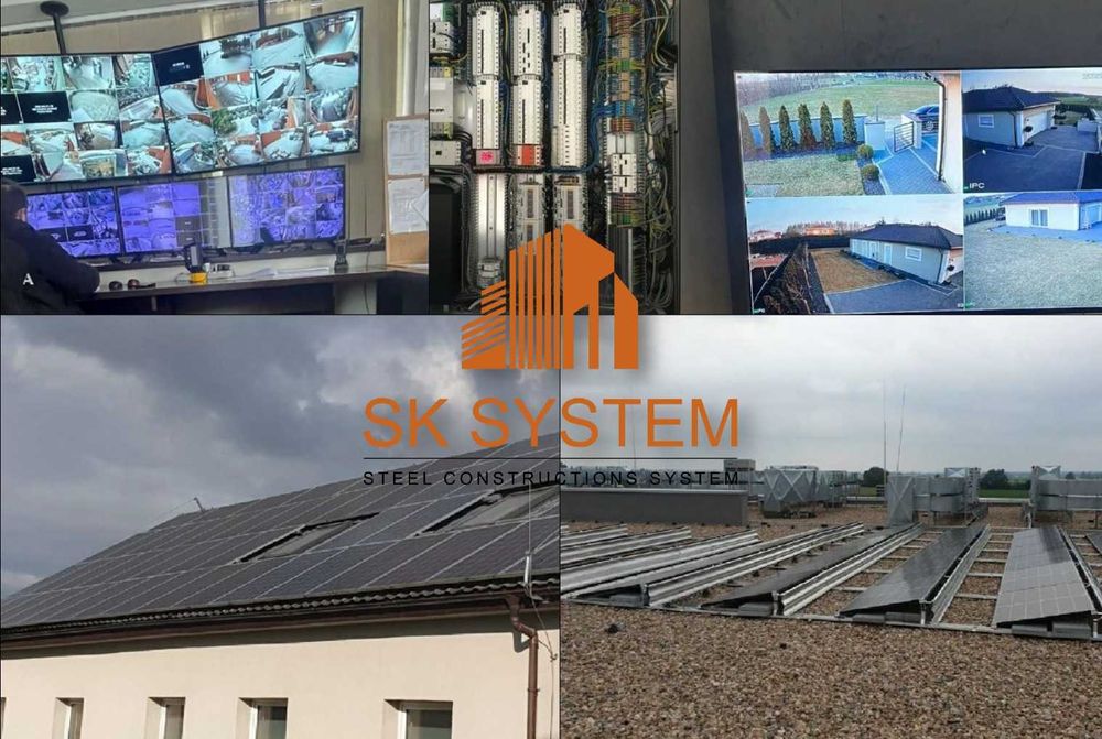 Hala 250 m2 stalowa magazyn warsztat płyta konstrukcja garaż SK SYSTEM