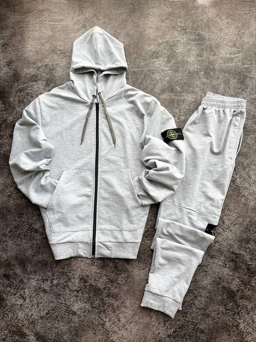 Спортивний костюм Stone Island на флісі. Теплий і стильний
