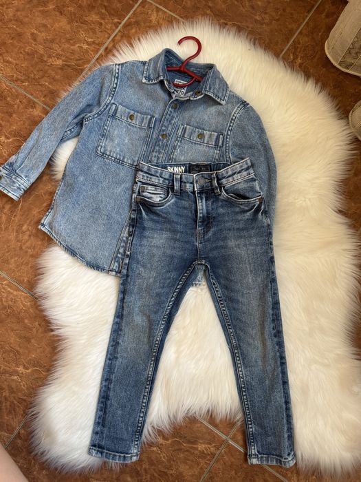 Куртка джинсова , вітровка , джинси next 4/5 років