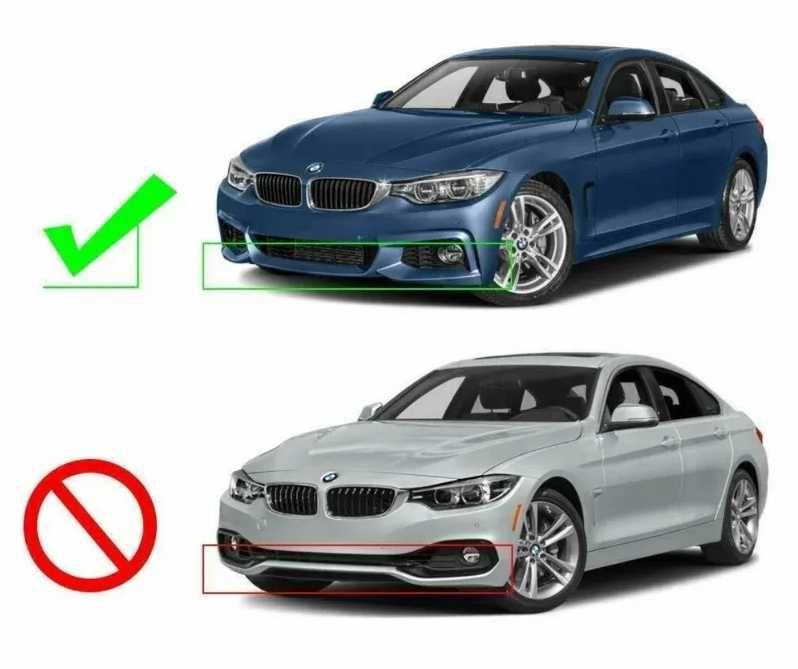 SPLITTER DOKŁADKA zderzaka BMW F32 F33 F36 2014/2020 czarny m sport