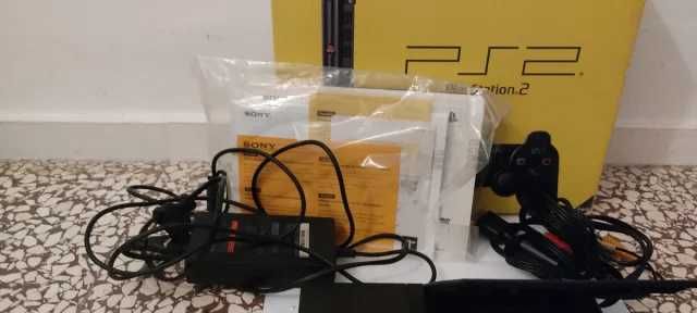 PS2 slim c/ Caixa + Manuais