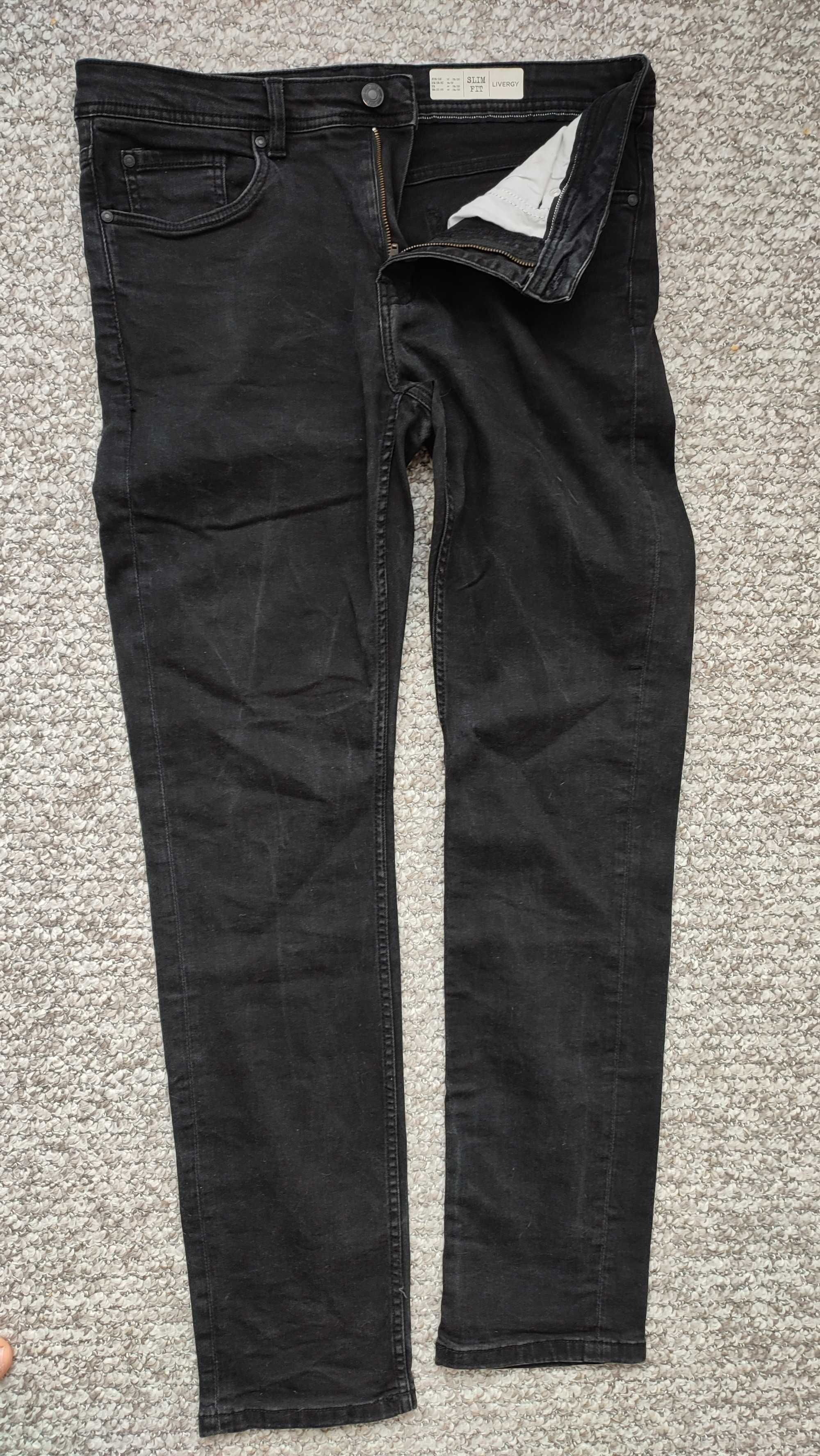 Męskie spodnie jeansy- czarny