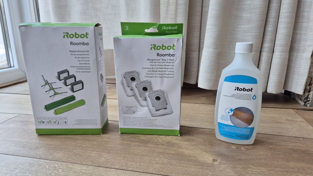 Kit irobot marca original + 2  sacos + solução limpeza