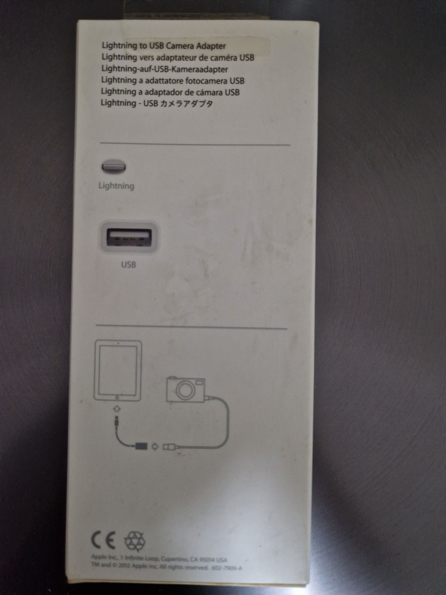 Adaptador Lightning para USB Apple