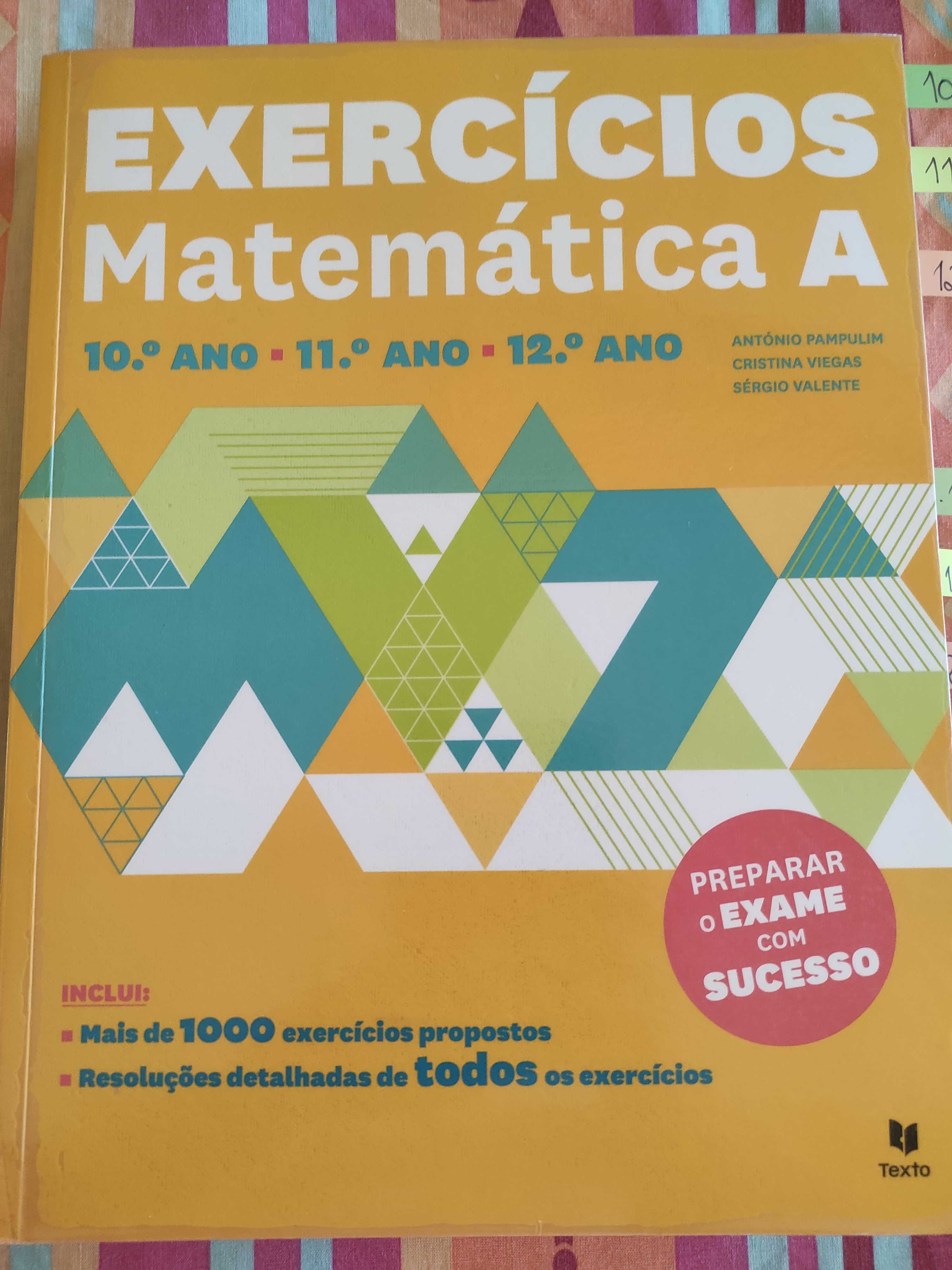 Caderno de apoio ao estudo Matemática A - 10, 11 e 12 anos