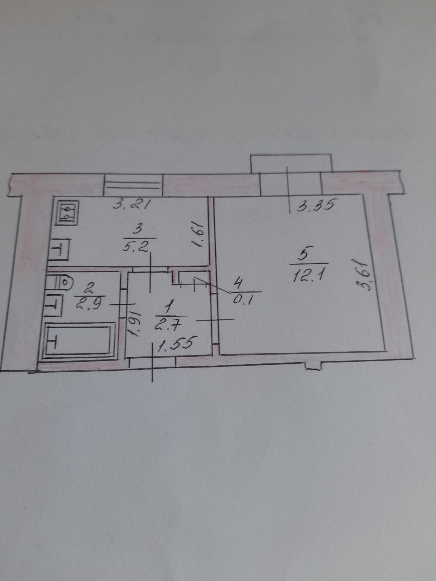 Продам 1кімнатну квартиру.ру з ремонтом.