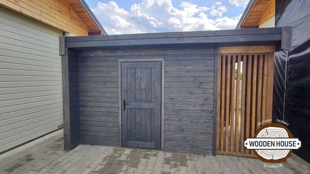 Domek ogrodowy, domek narzędziowy z drewutnią "Magnum"