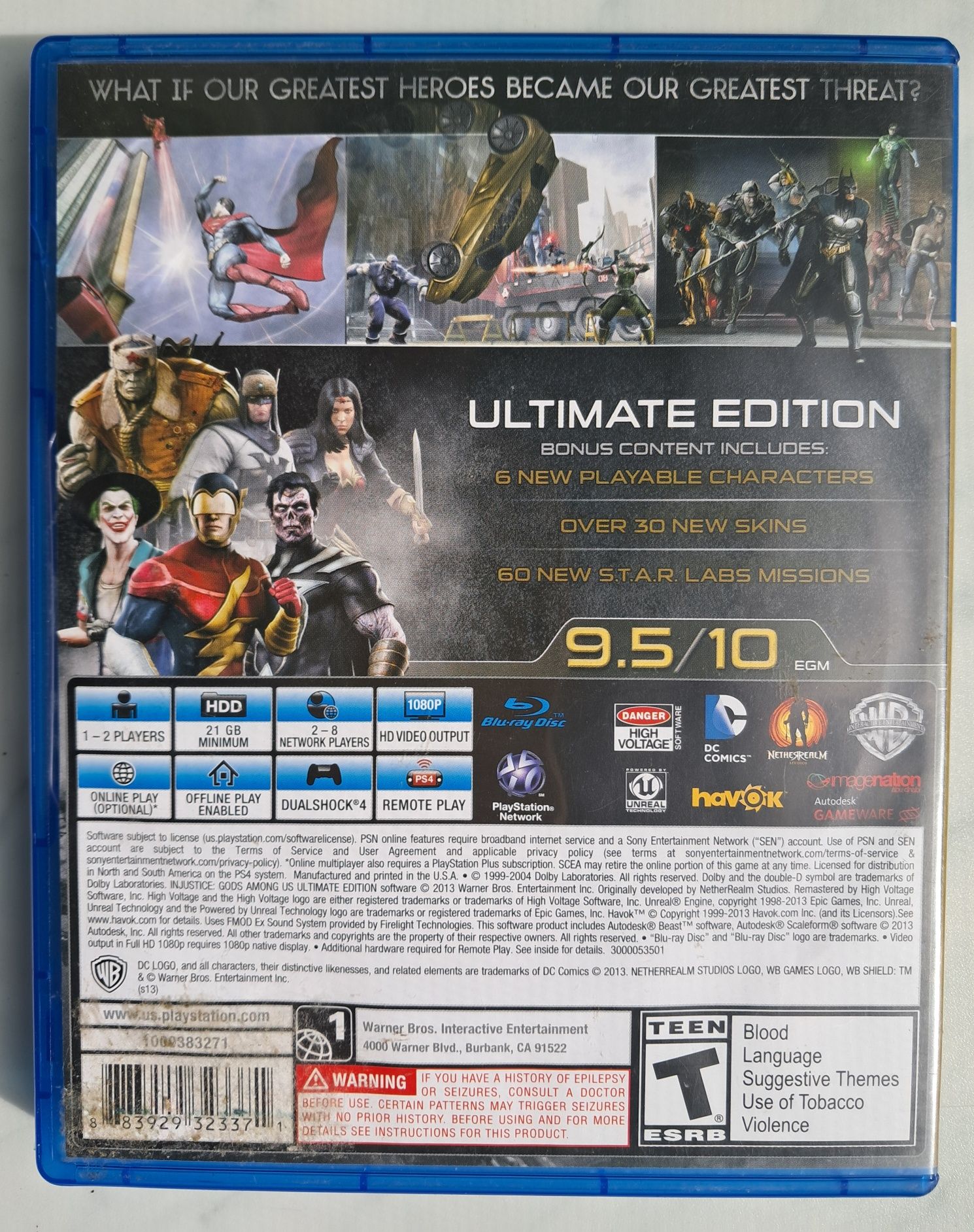 Гра Injustice Gods Among Us Ultimate Edition для PlayStation 4 PS4 ПС4