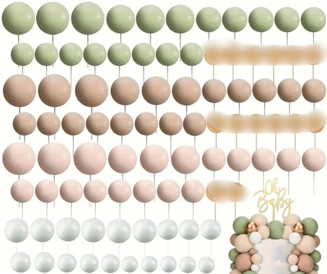 Zestaw dekoracje urodzinowe weselne, balony, girlanda, boxy, toppery