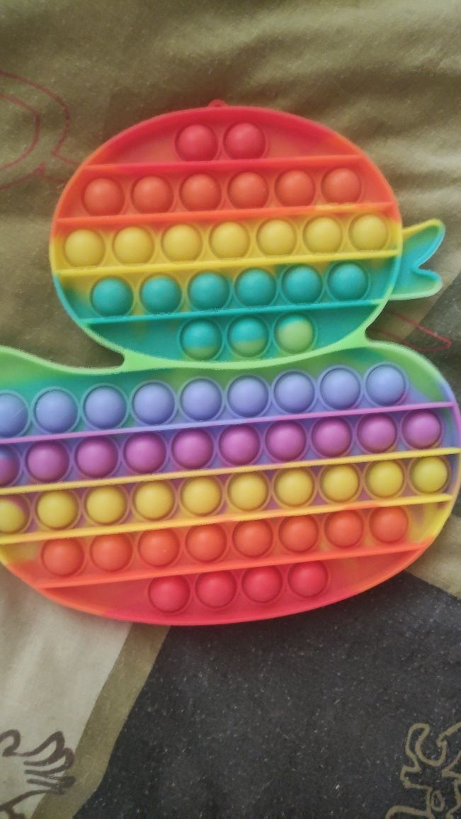 Разноцветная антистресс игрушка поп-ит,65 шариков