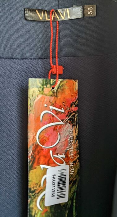 Костюм діловий жіночий VLAVI Ерін синій 58 розмір