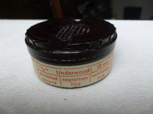 Fita de maquina de escrever Underwood, antiga, rara