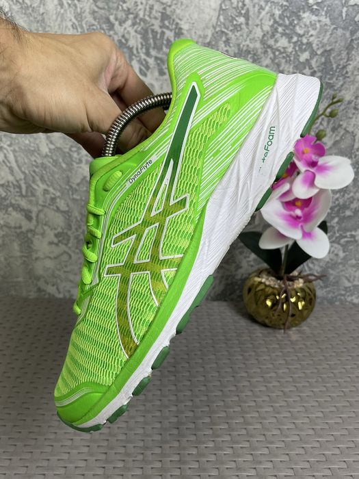 ASICS Dyna Flyte кроссовки 44 размер спортивные салатовые оригинал