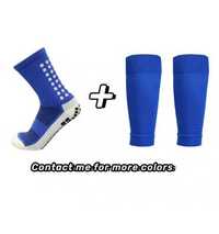 Професійні спортивні компресійні шкарпетки + гетри Сині