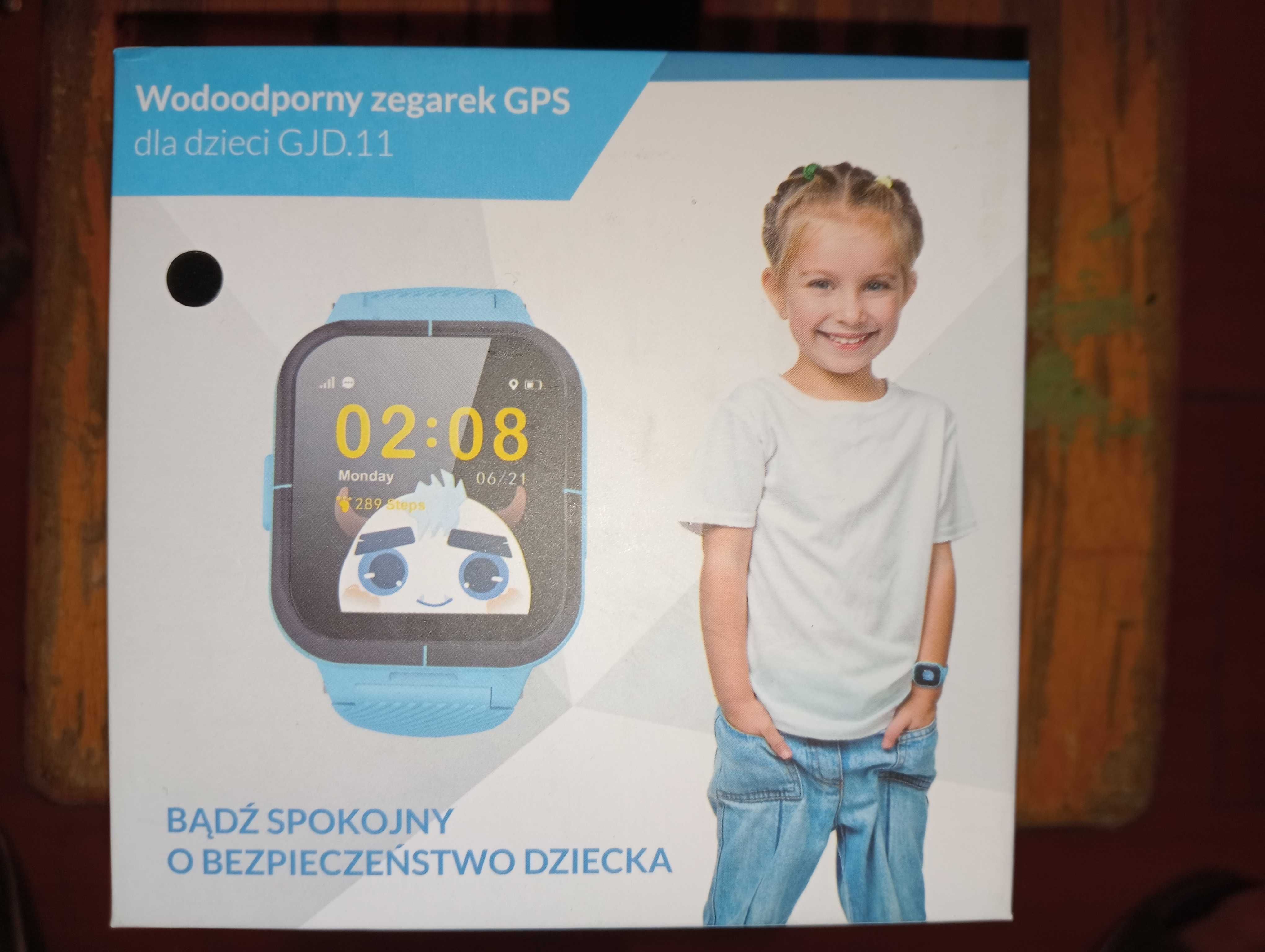 Czarny Wodoodporny Zegarek Smartwach GPS GJD.11 dla Dzieci
