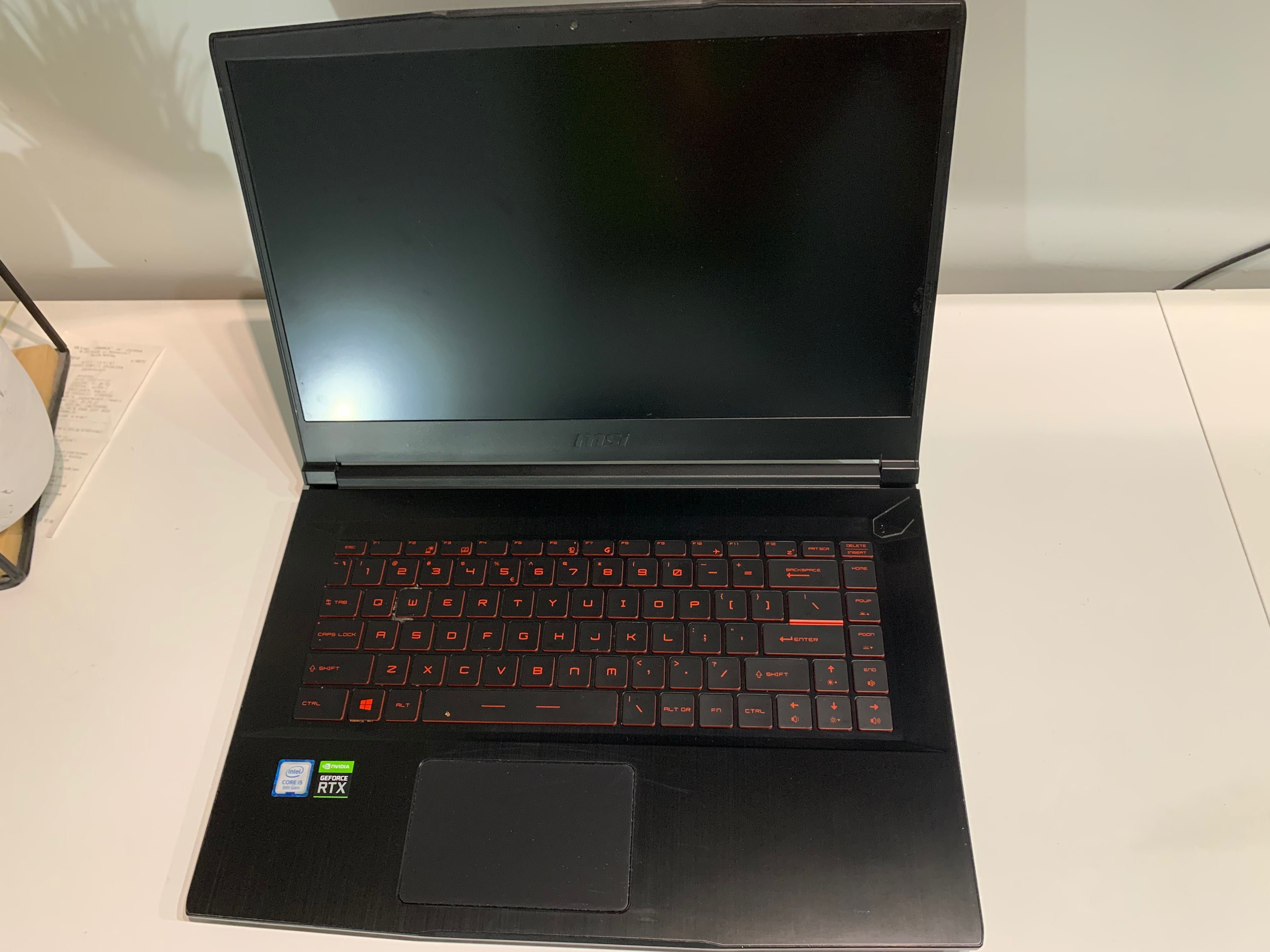 Laptop MSI GF65 Thin 9SEXR-825XPL,15,6", i5-9300H, 512GB-SSD, 8GB RAM