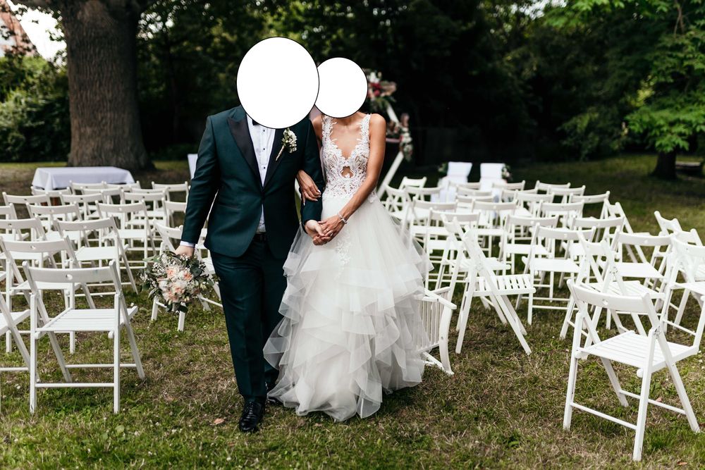 Przepiękna suknia ślubna rozmiar 36, wszyty biustonosz, nowa za 5790