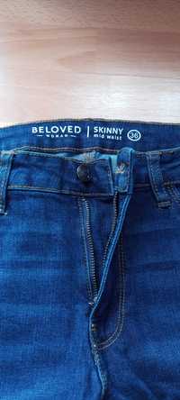 Spodnie jeansy skinny damskie
