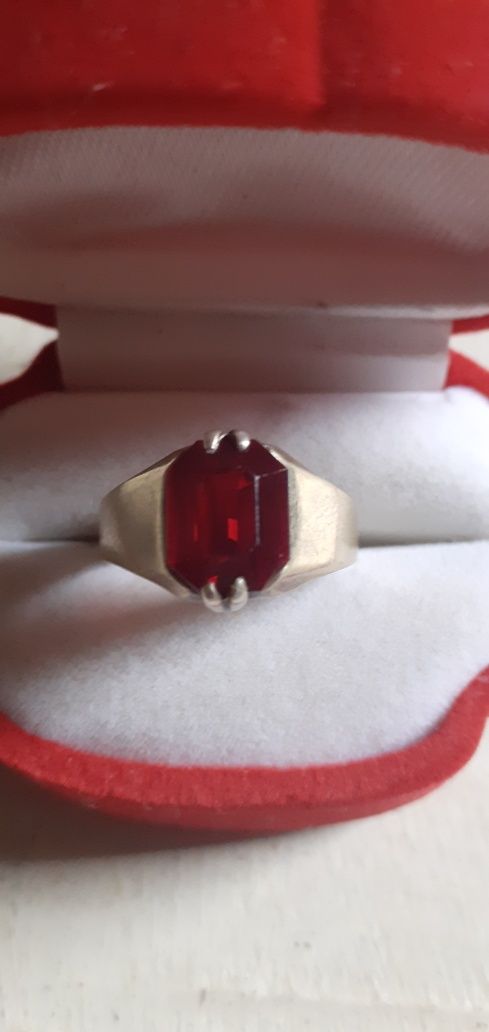 Серебро СССР кольцо перстень 875 проба звезда позолота