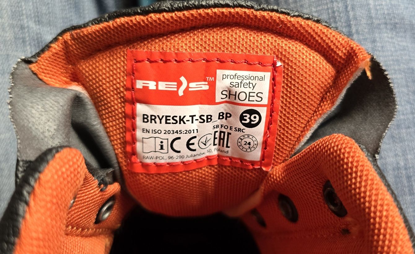 Buty robocze Reis r. 39 BRYESK-T-SB_BP nowe w pudełku