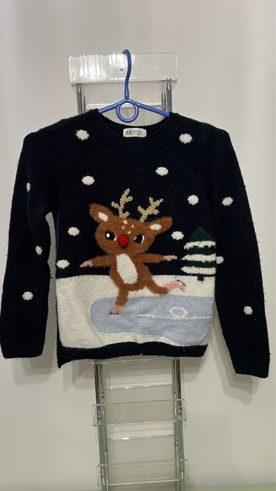 Sweter sweterek jeleń jelonek święta 134/140