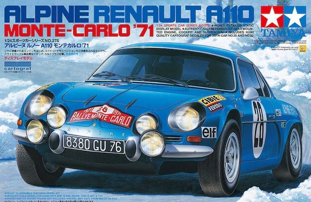 Tamiya 24278 Alpine A110 Monte-Carlo '71 1/24 model do sklejania