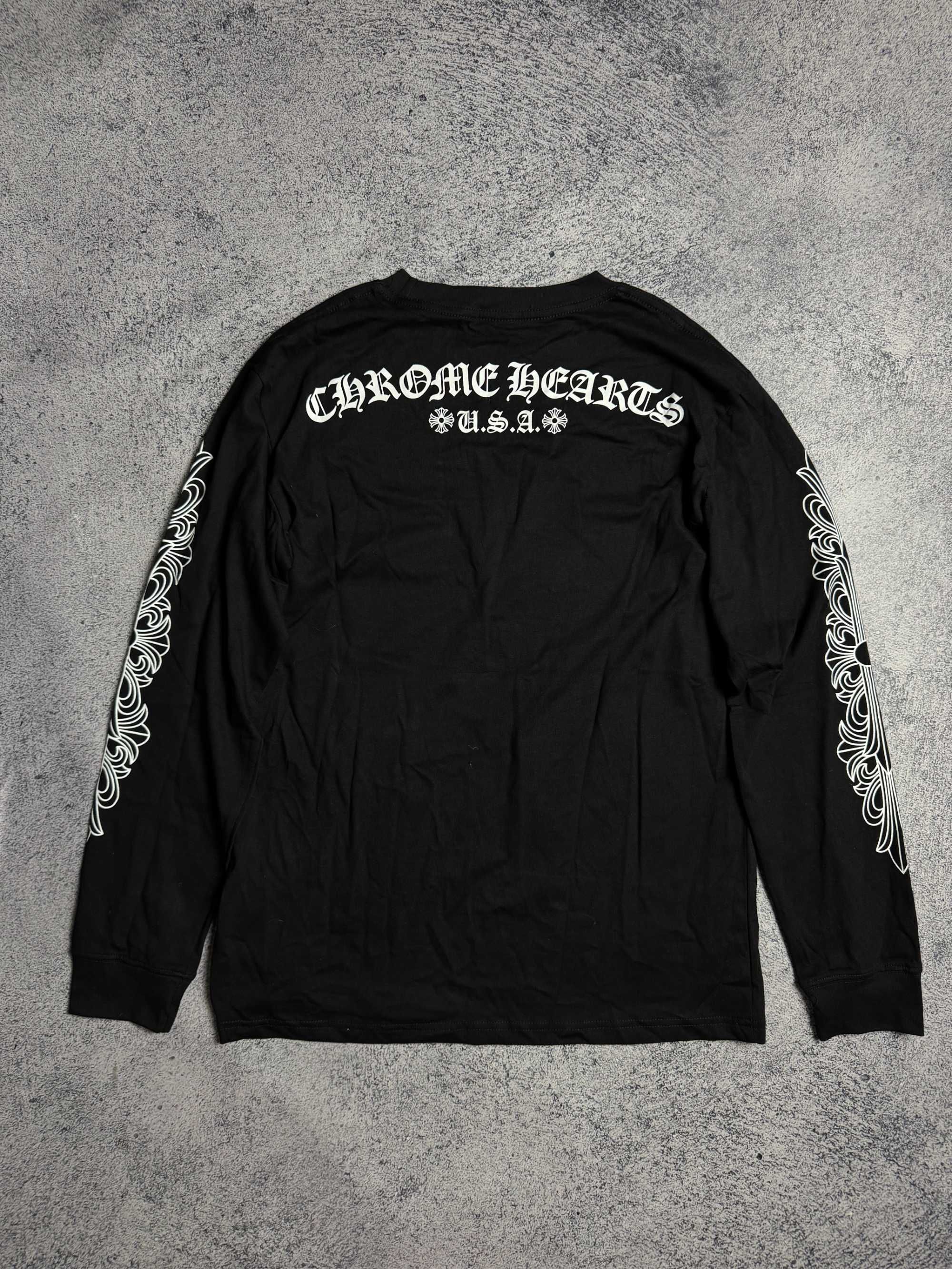 БЕЗ ПЕРЕДОПЛАТ! Лонгслив кофта Chrome Hearts M L