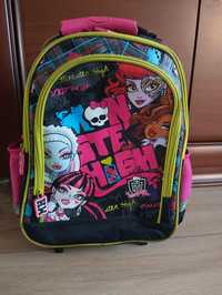 Plecak szkolny na kółkach Monster High + piórnik gratis