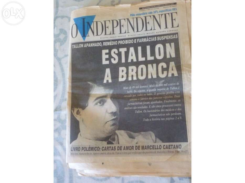 Jornal O Independente - os escândalos de 1992