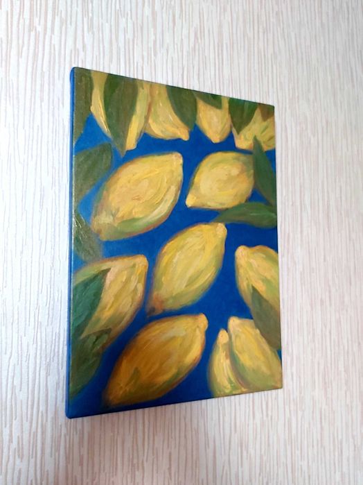 Картина олією на полотні "Lemons" 25×35
