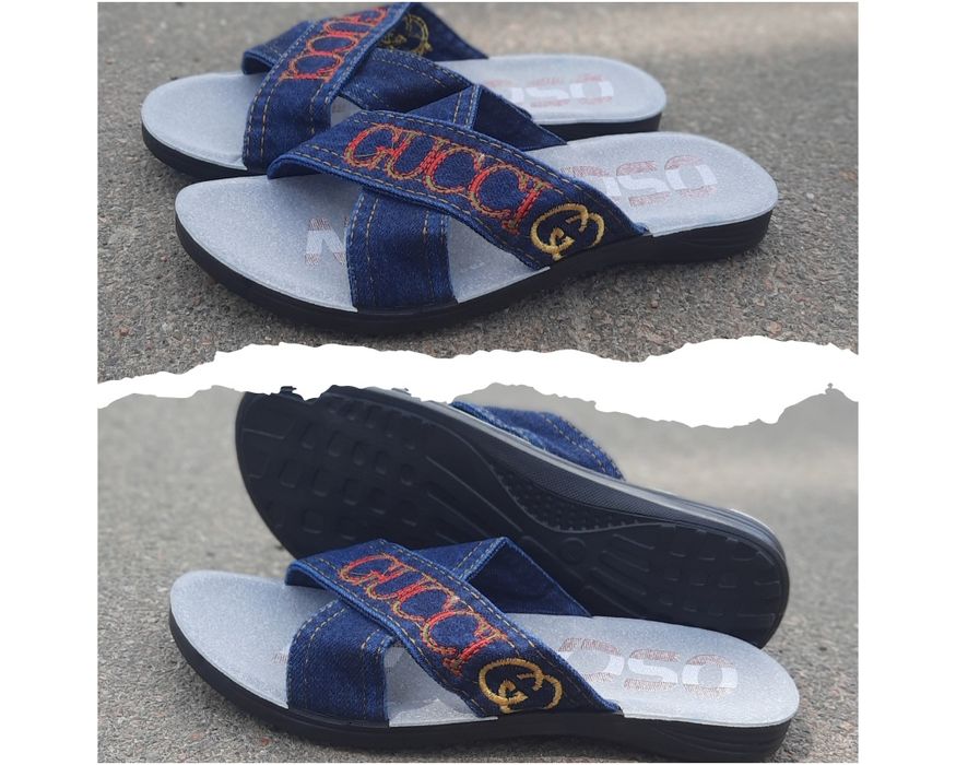 Мужские шлепанцы Oscar из джинса